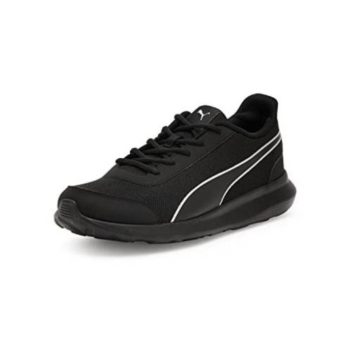 Puma mens Dazzler Black-Silver Running Shoe