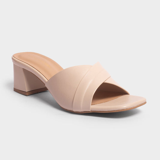 Italian Block Heel Slides