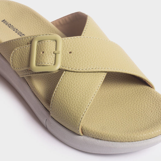 Women Open Toe Flats with Buckles