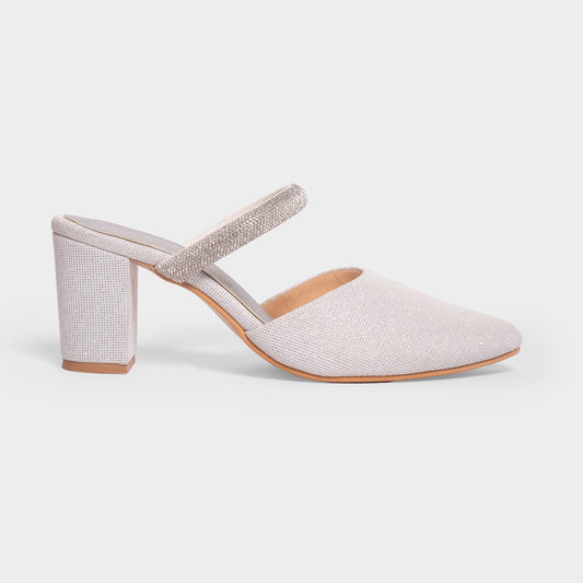 Women Embellished Party Block Mules