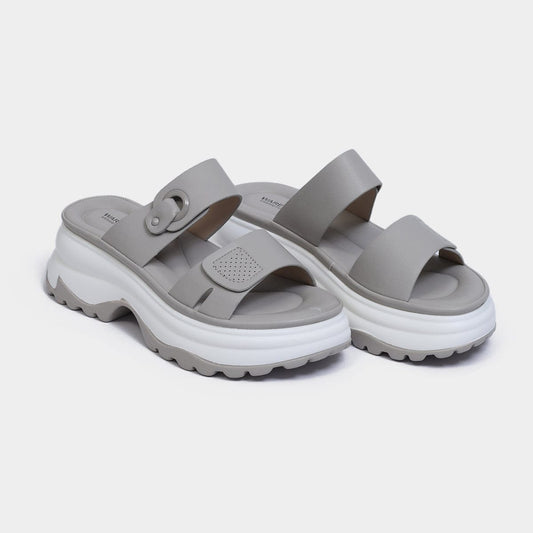 Open Toe PU Slip Slide for Women