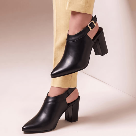 Shimmer Buckle Round Toe Faux Belly for Women