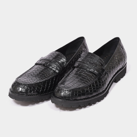 Giovano Moreti Croco Leather Loafer for Men
