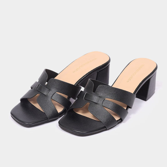 Women Box Heel Sandal