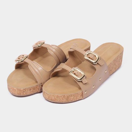 Double Buckle Slide for Women