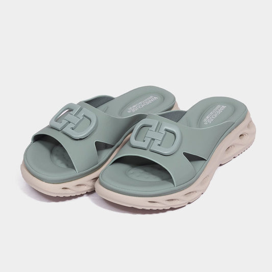 Women Wave Sole Sliders