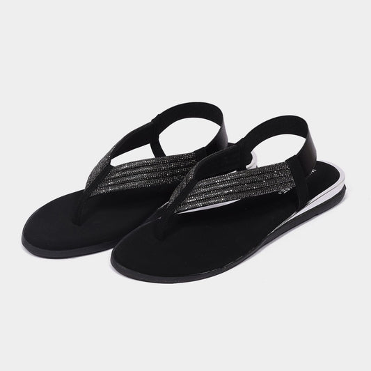 Women Silver Stretch Sandal