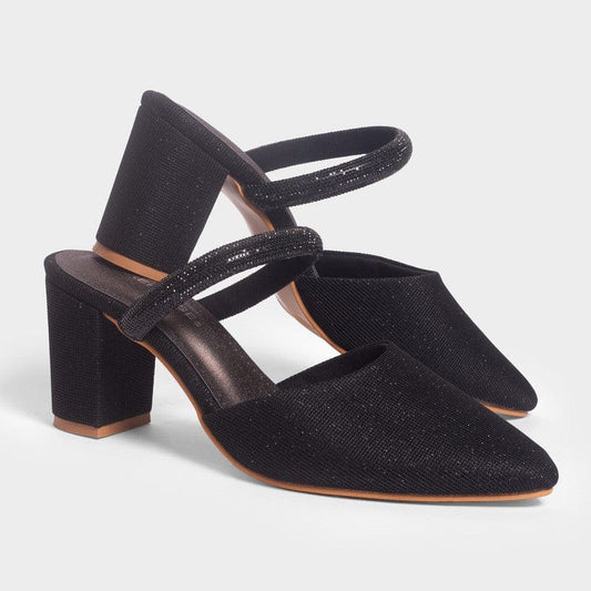 Women Embellished Party Block Mules