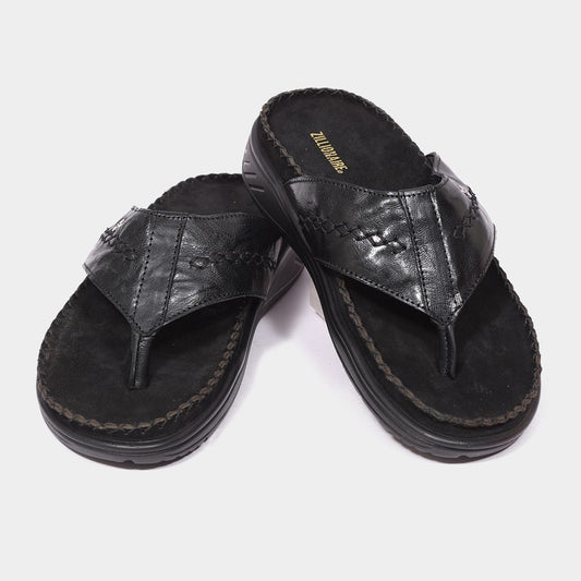 Zillionaire Leather Hand-Stitched Casual Chappal for Men