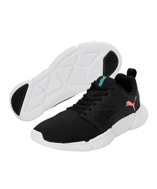 Puma Unisex-Adult INTERFLEX Modern Black-White Running Shoe