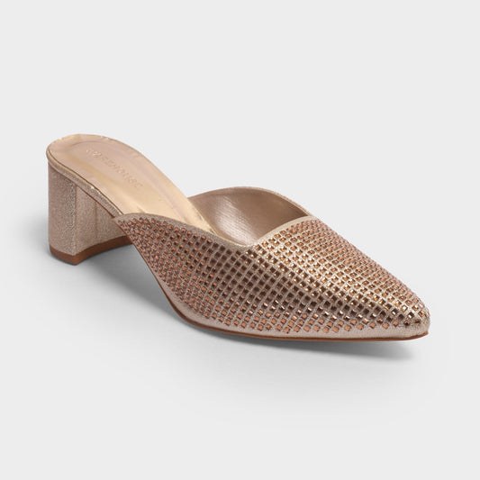 Embellished Mule Heels for Women