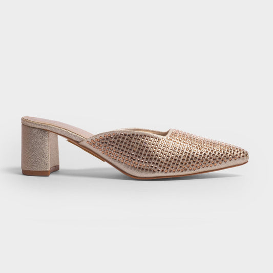 Embellished Mule Heels for Women