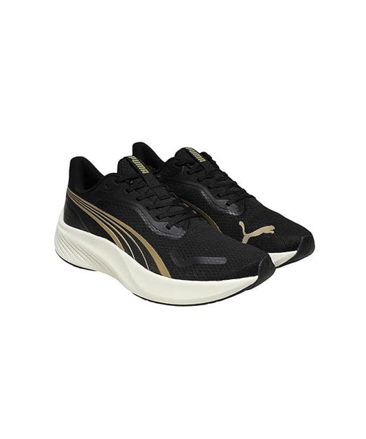 Puma, Unisex-Adult, Pounce Lite Res, Gold-Black, Running Shoe
