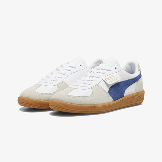 Palermo Mens White Leather Puma Sneakers Men's PUMA Palermo