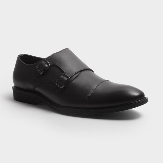 Men Formal Leather Partywear Monk Strap Shoes