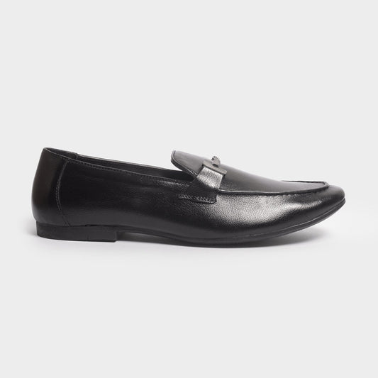 Brogueing Detail Leather Loafer for Men