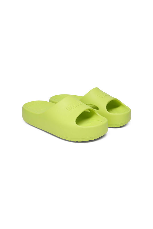 Puma Shibusa Women Slides Lime Sheen