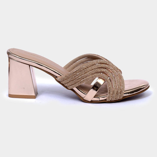 women Partywear Block Heel Sandals