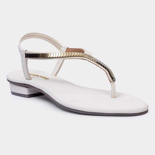 Women Embellished T-Strap Sandals