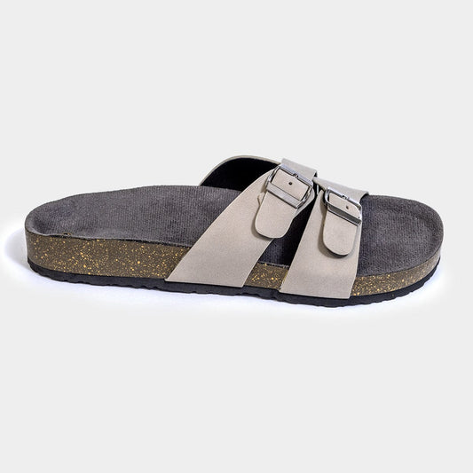 Dual Buckle Flat Slider for Women