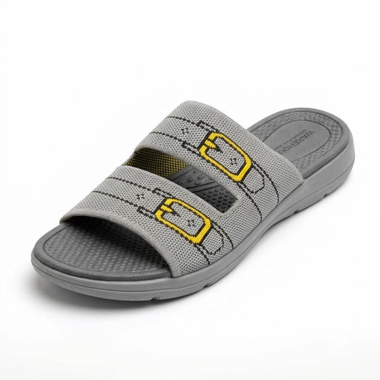 Knit Double-Strap Comfort Slides for Women