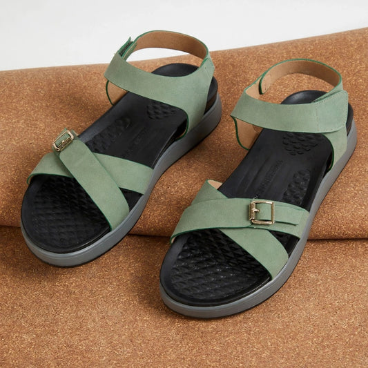 Cross Buckle Comfort Sandals for Women