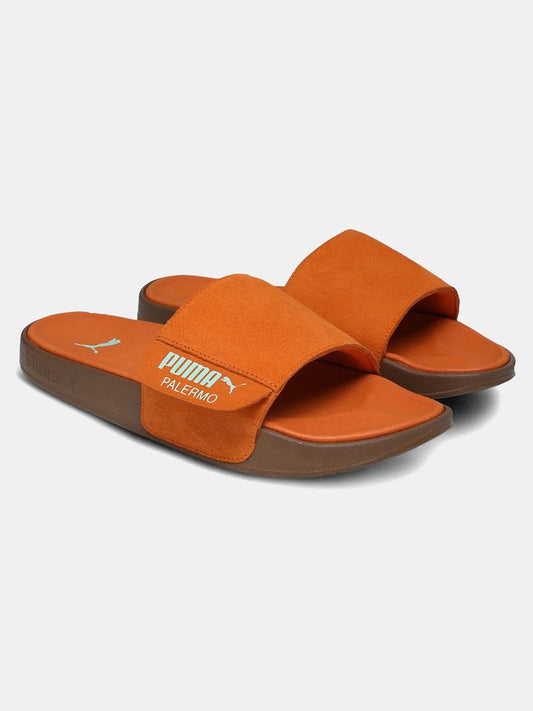 PUMA Leadcat 2.0 Palermo Foil Men Orange Slides