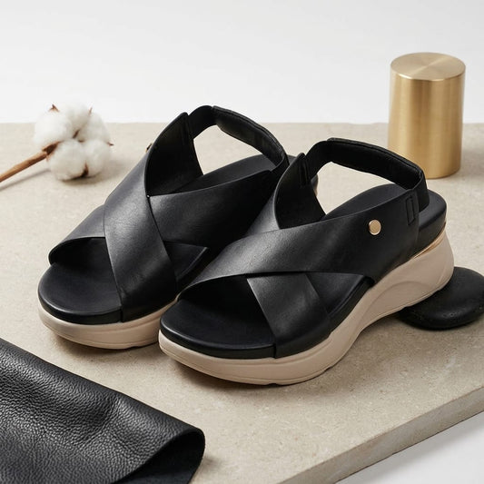 Aegean Cross Belt Open Toe Sandal for Women