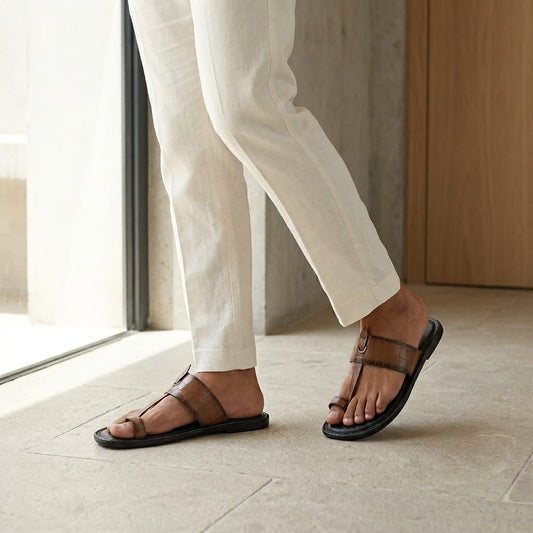 Zillionaire Kolhapuri-Style Chappal for Men