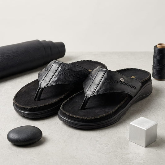Leather Hand-Stitched Casual Chappal for Men