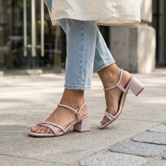 Box Heel Sandal for Women