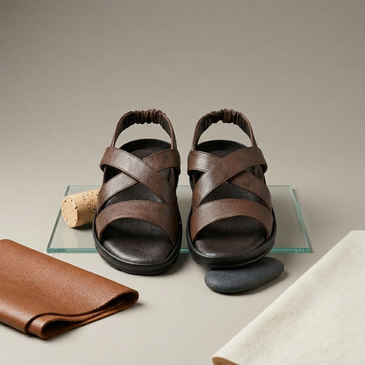 Zillionaire Elastic Leather Sandal for Men