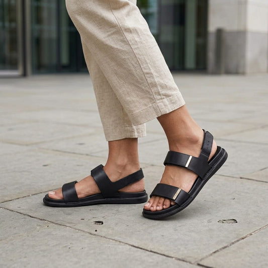Atelier Round Toe Buckle Slide for Men
