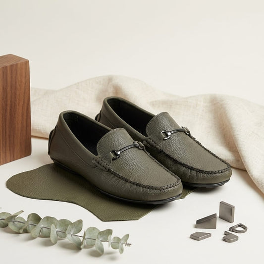 Olive Casual Loafer for Men