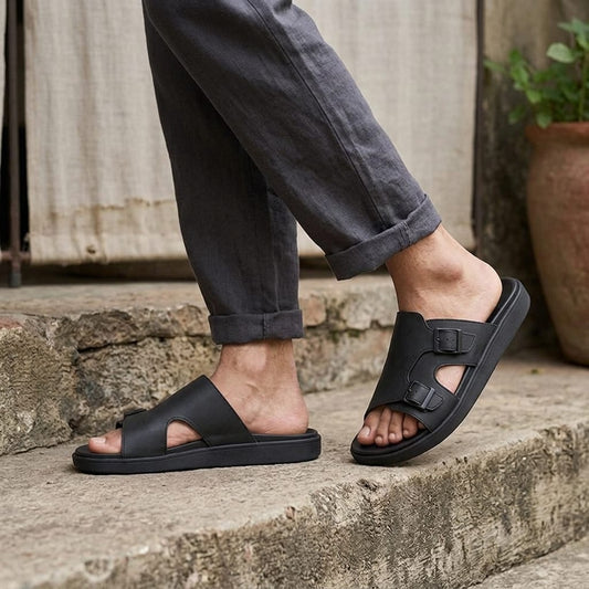 Mild Arch Support Dual Strap Slider for Men