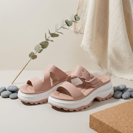 PU Comfort Open Toe Slide for Women