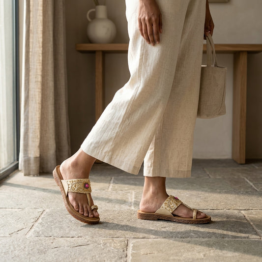 Toe Ring Flat Kolhapuri for Women
