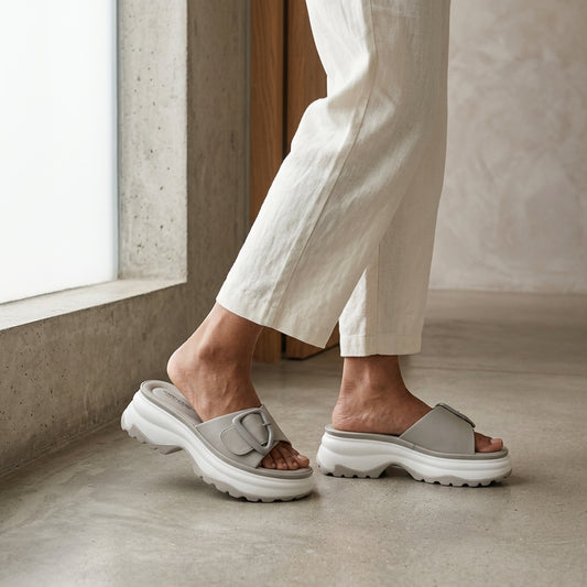 Open Toe PU Flex Slide for Women