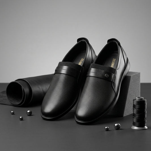 Zillionaire Leather Office Shoe for Men – Front View | Warehouse Footwear
