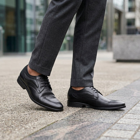 Zillionaire Lace Up Leather Formal Shoe for Men β Side View | Warehouse Footwear