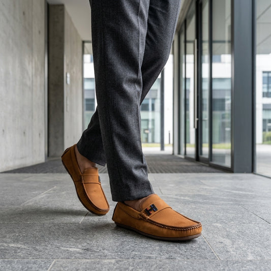 H-Shape Buckle Casual Loafer for Men