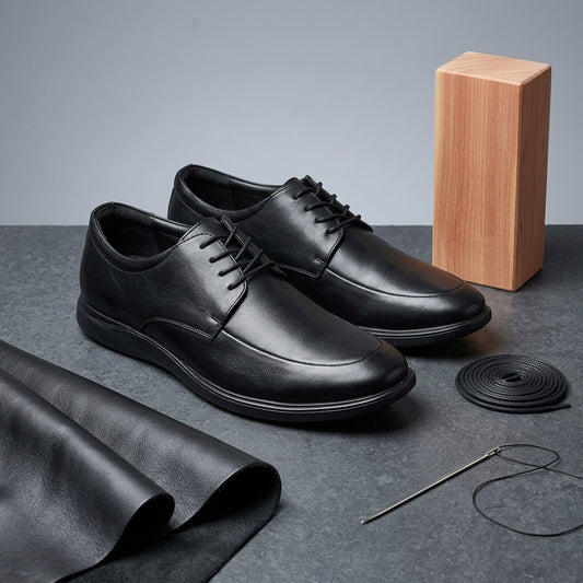 Black Everyday Leather Formal Shoe for Men