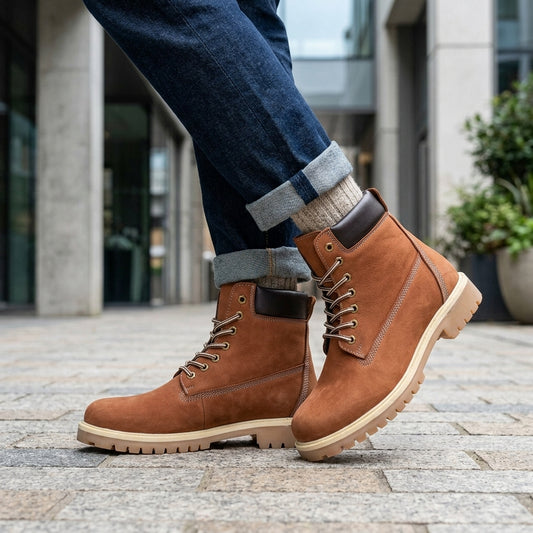 Suede Lace Up Chelsea Boot for Men