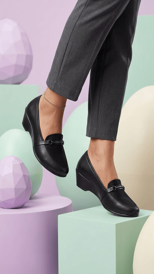 Classic Black Office Loafer for Women