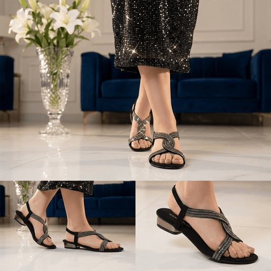 Sparkle Cross-Strap Sandal for Women