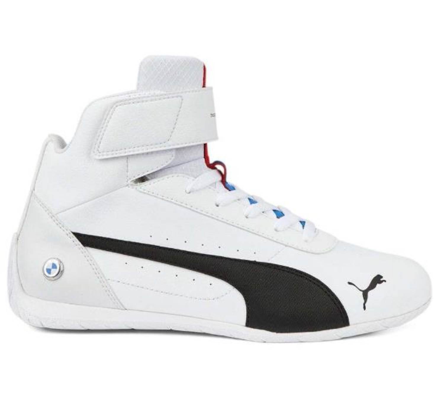 Puma BMW MMS Neo Cat Mid White-Black Sneaker :: WAREHOUSE FOOTWEAR STORE