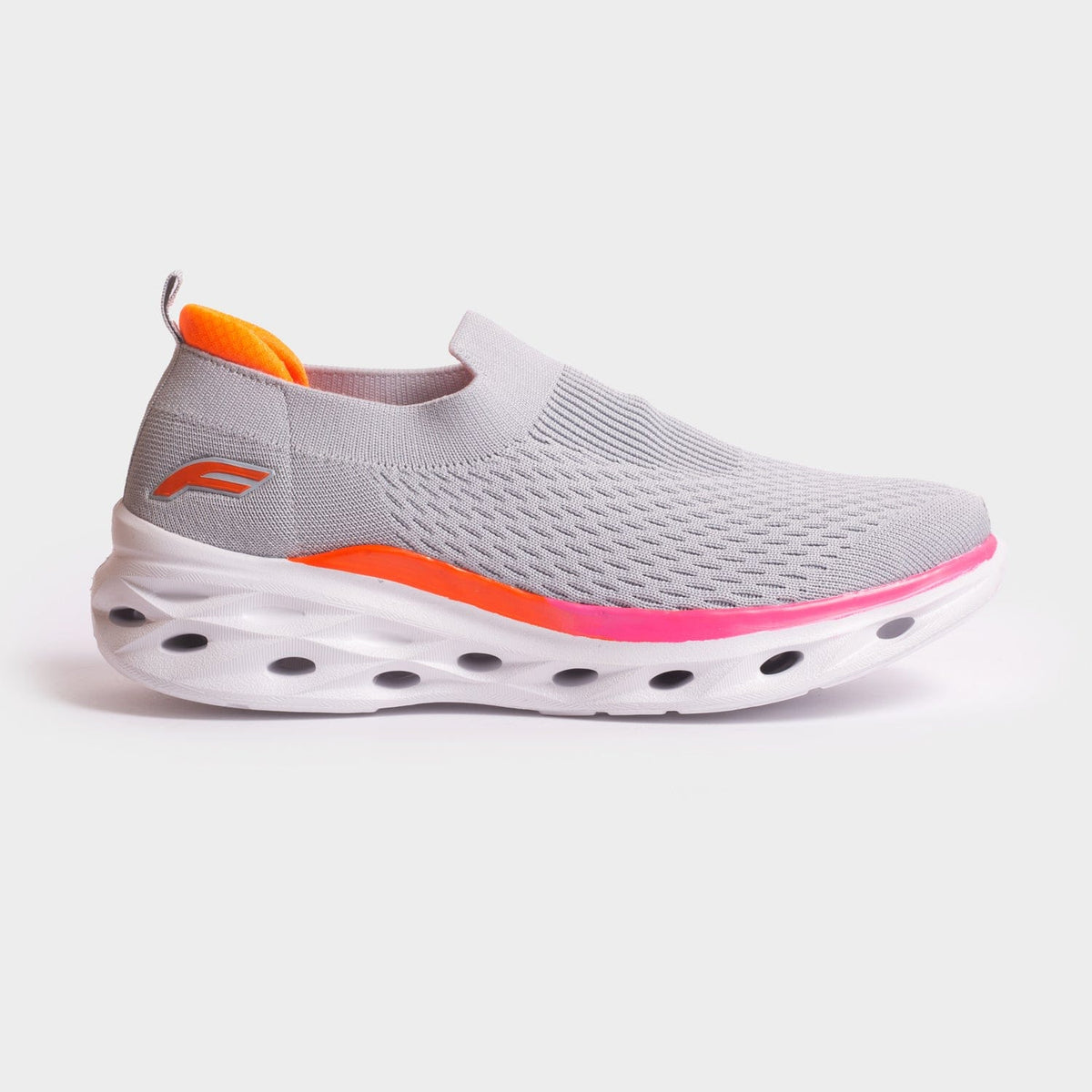 Fleebounce Peak Mesh Slip On Sport Shoe for Women – Side View | Warehouse Footwear
