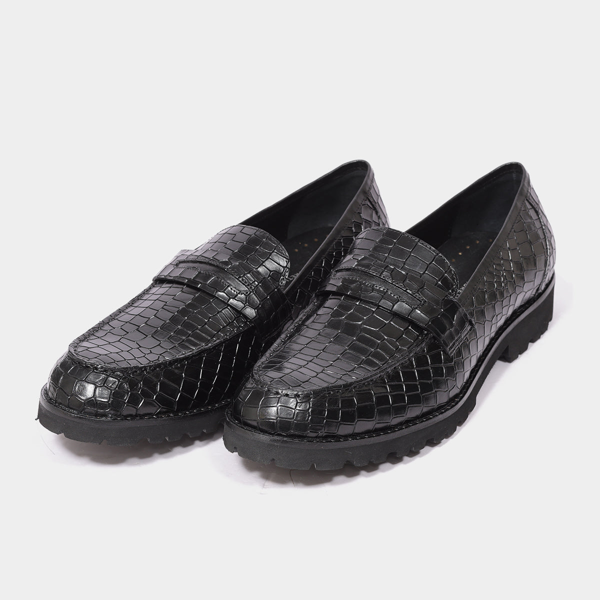 Giovano Moreti Croco Leather Loafer for Men