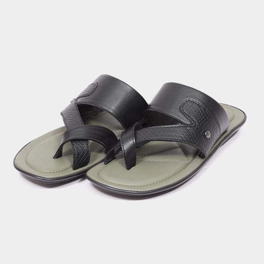 Textured Strap Toe Ring Casual Chappal for Men