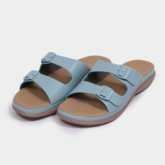 Minimal Double Strap Slide for Women